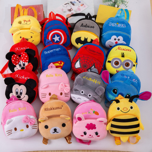 cartoon children plush backpack toy small schoolbag new kindergarten backpack children backpack