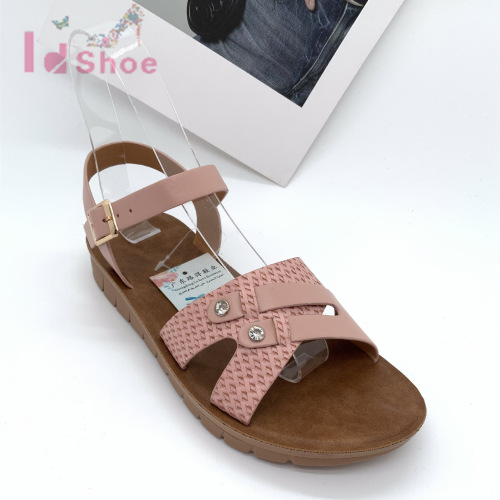 summer new women‘s sandals casual versatile comfortable lady sandals guangzhou women‘s shoes craft shoes flat sandals