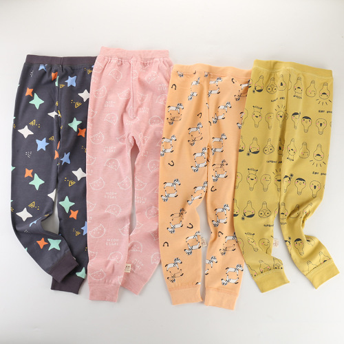 2021 spring new children‘s leggings girls‘ autumn pants cotton single korean style boys‘ autumn and winter cotton pants wholesale
