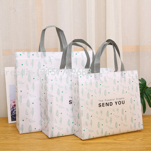 thiened film non-woven fabric clothing store bag collect clothes handbag shopping gift bag paaging bag customization
