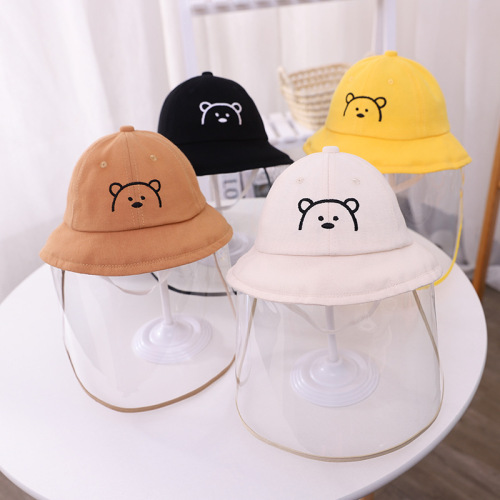 Baby Anti-Droplets cap Spring， Autumn and Winter Male and Female Baby Removable Epidemic Prevention Fisherman Hat Children Mask Face Cover Protection 