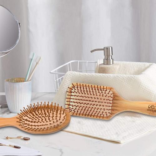 spot factory direct natural massage health care beech wooden comb portable hairdressing comb tangle teezer customized processing wooden comb