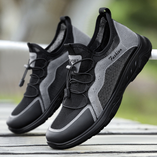 shoes men‘s polyurethane spring/summer versatile casual outdoor breathable climbing sneakers microfiber breathable mesh work shoes men