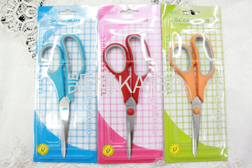 kaibo kaibo kb407-1 408-409-1 insert card packaging rubber scissors stainless steel scissors