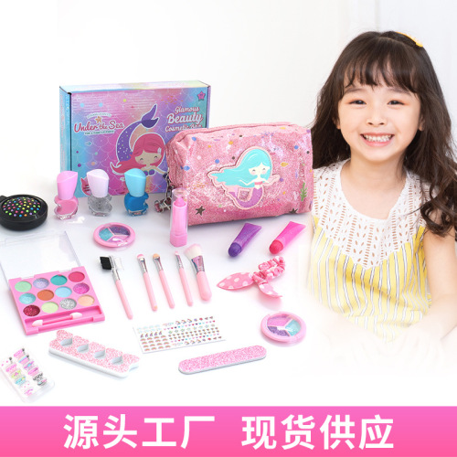 Amazon Children‘s Cosmetics Toys Girls Play House Makeup Accessories cosmetics Dressing Toy Set Cross-Border