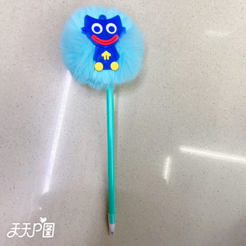 Factory Direct Sales New Fur Ball Pen Feather Pen Craft Ballpoint Pen Handmade