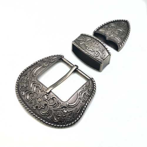 38mm women‘s european and american style retro ancient silver tang grass flower exquisite carved pattern zinc alloy hardware belt belt buckle