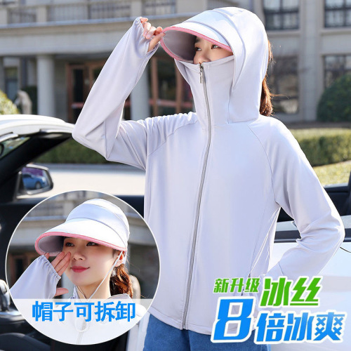 ice silk fs women‘s summer anti-zwx riding electric car fs mask sun hat cover face sun hat