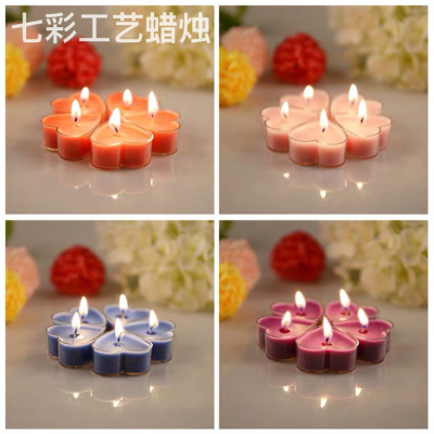 Small Candle Creative Heart-Shaped Smokeless Aromatherapy Candle Proposal Making Surprise Romantic for Birthdays and Valentine's Days Gift