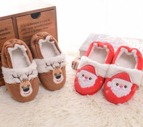 Cross-Border Supply New Children Cotton Slippers Indoor Boys and Girls Christmas Elder‘s Day Gift Cotton Slippers