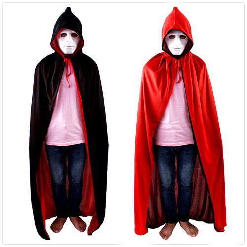 halloween costume cos masquerade performance cloak death cloak double-sided cloak with hat cloak cloak cloak