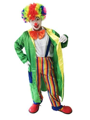 Halloween Costume Clown Costume Adult Suit Masquerade Party Performance Costume Props Clown Mask