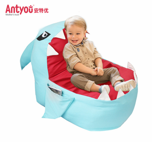 Anteyou Original Shark Children‘s Plush Toys Buggy Bag Bean Bag Lazy Sofa Baby‘s Chair