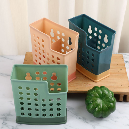 Tray Basket Household Simple Style Hollow Pp Chopsticks Storage Box Kitchen Organizing Tableware Storage Box 
