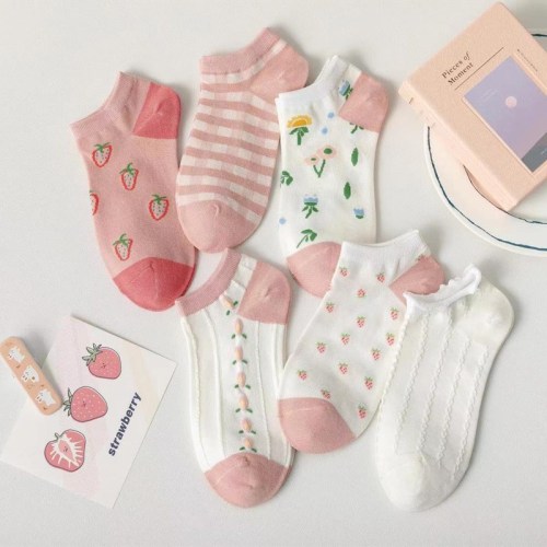 socks women‘s summer new short socks women‘s thin low-cut boat socks women‘s cute pink low-top ins style women‘s socks