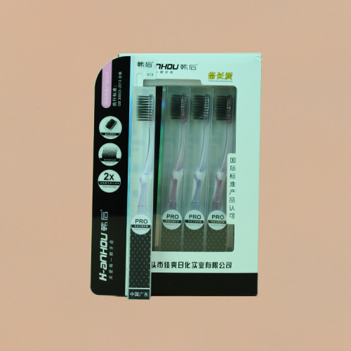 saturday daily necessities yiwu department store toothbrush wholesale korean post s13（30 pcs/box） bamboo charcoal soft fur hardcover