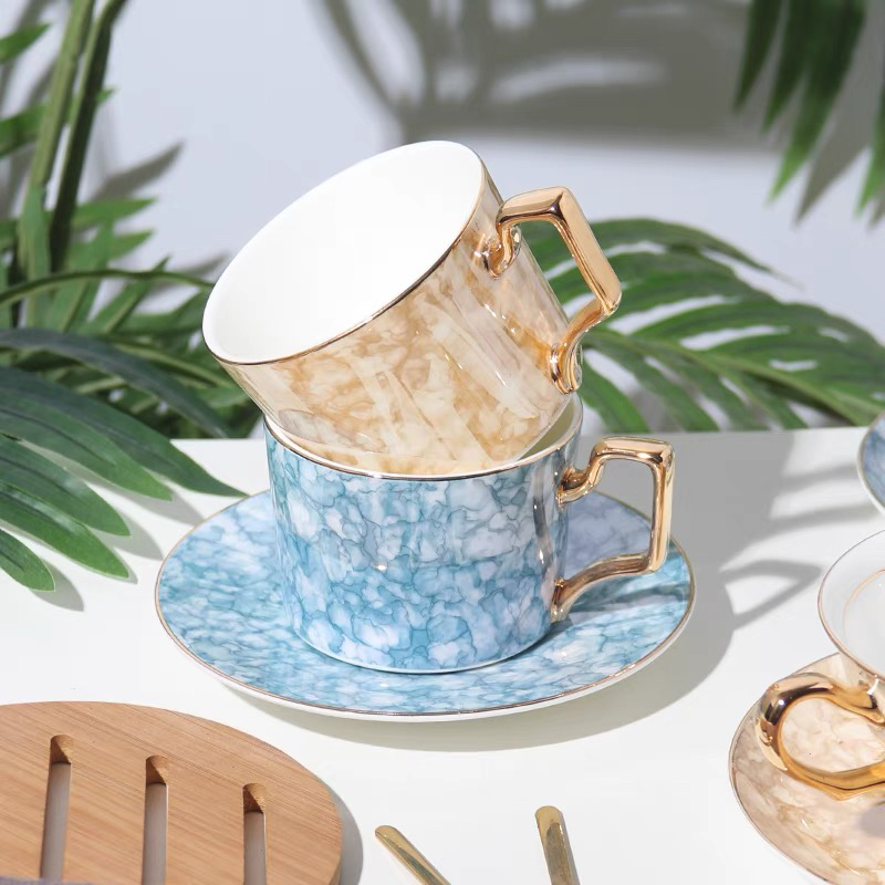新款彩色骨瓷咖啡杯套装精致下午茶杯家用水杯详情6