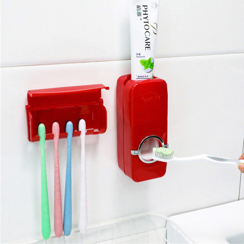 automatic toothpaste squeezer toothbrush holder set squeeze toothpaste squeezing tool dustproof portable toothbrush holder