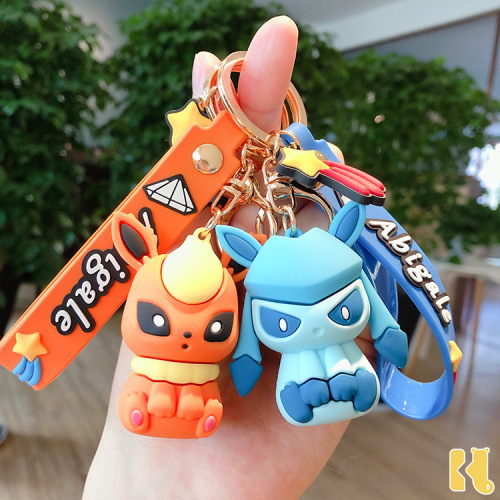 new yibu cartoon cute pikachu series keychain creative couple small gift car bag pendant