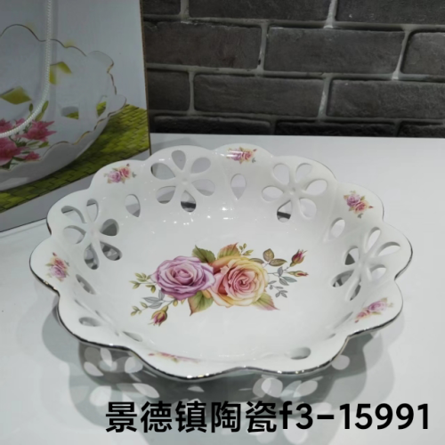 fruit plate vegetable plate bread plate nut plate storage box dried fruit plate melon seeds plate ceramic plate goblet fruit plate