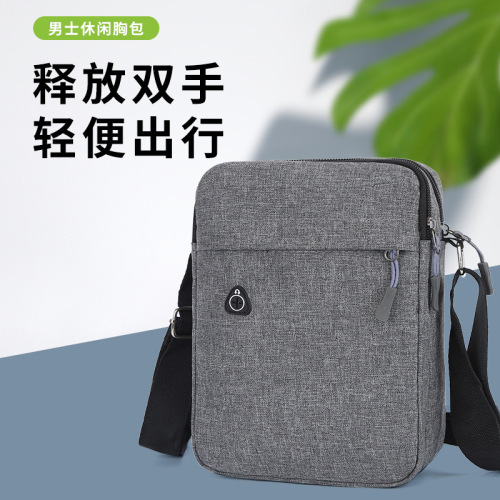 Men‘s Messenger Bag Oxford Cloth Backpack Shoulder Bag Large-Capacity Backpack