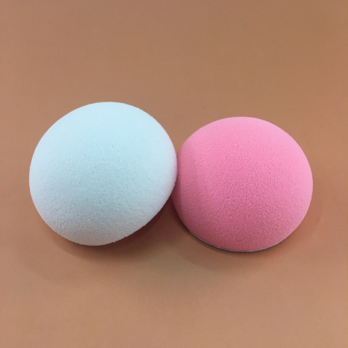 latex makeup powder puff tatian spherical ribbon 3d latex powder puff （honey pink） one-piece delivery wholesale
