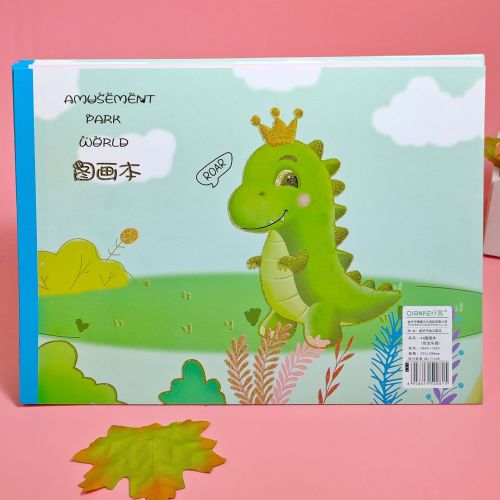 Children‘s Drawing Book A4 Thickened Blank Drawing Book Student Graffiti Sketch Book Gilding Cover Drawing Book Wholesale