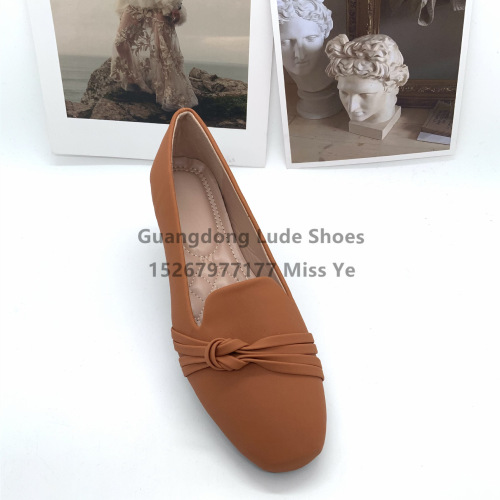 New Spring and Summer Single Shoes Women‘s Casual Single Shoes Comfortable All-Match Guangzhou Women‘s Shoes Craft Shoes Non-Slip Flat Single Shoes Women 