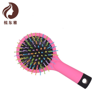 Portable Comb ABS Plastic Fashion Makeup Comb Hair Care Hair Care Rainbow Comb Air Cushion Plastic Comb
