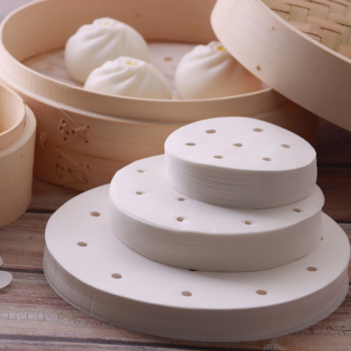 Customized Processing Steamer Paper Silicone Oil Paper Baking Paper Pizza Cake Steamed Bun Non-Stick Paper Air Fryer Paper