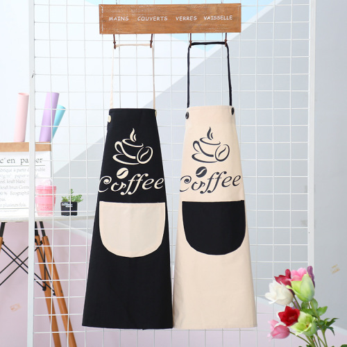 kitchen adult apron waterproof and oil-proof vest waist modern simple coverall printed logo pattern wholesale