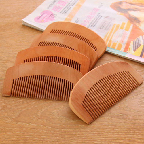 Boutique Peach Wood comb Hair Hair Hair Hair Comb Men and Women Carved Lettering Gift Wholesale
