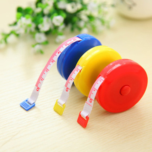 Supply retractable Tape Measure Plastic Tape Measure 1.5 M Soft Tape Measure Cute Mini Small round Tape Measure Wholesale 