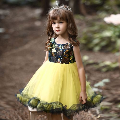 2022 new european and american sequined girl‘s birthday party dress princess pettiskirt children‘s dance costume