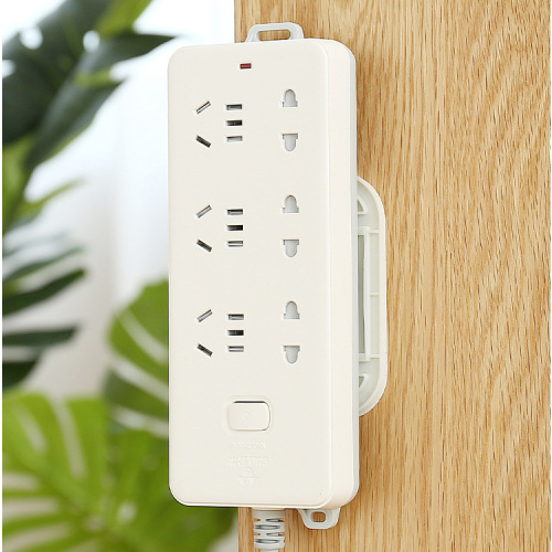 Creative Plug Holder Wall Sticker seamless Removable Adhesive Patch Panel Socket Fixed Storage 