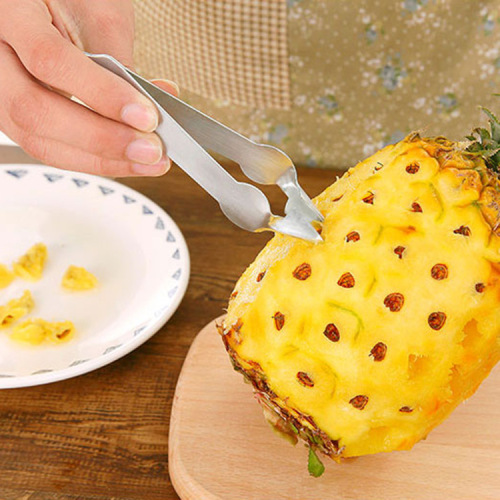 Creative Stainless Steel Pineapple Eye-Removing Clip Kitchen Gadget Pineapple Seed-Removing Clip Pineapple Peeler Wholesale