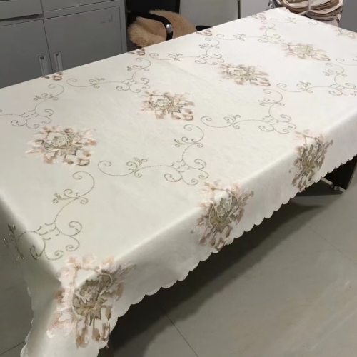 Full Flower Tablecloth Waterproof Real Shot high-Grade Effect Factory Direct Sales Quality Assurance 