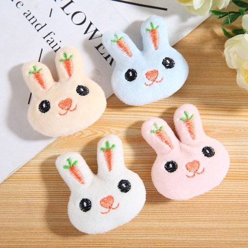factory direct supply plush cartoon animal head doll head clothing accessories cute rabbit head shoes and hats accessories mobile phone pendant
