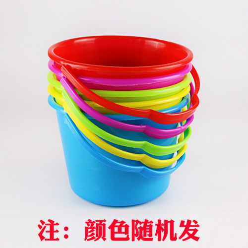 children‘s beach bucket toy bucket fishing bucket thickened fish bucket plastic toy bucket pen washing bucket sand digging bucket