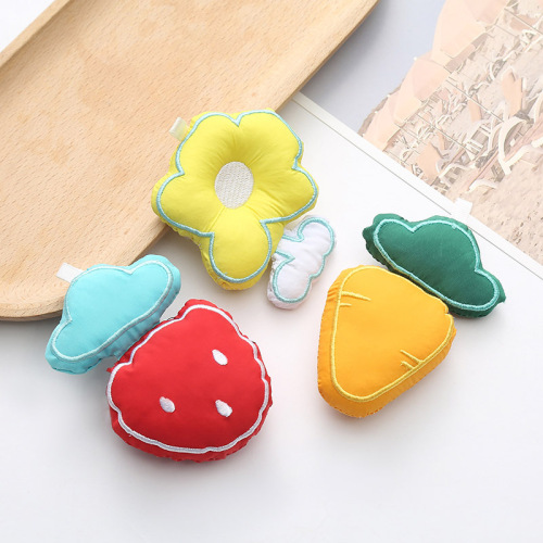 cartoon fruit plush fabric accessories kindergarten small toy bag keychain children plush clothing accessories