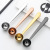 Stainless Steel Coffee Spoon Clip Multi-Functional Sealing Clip PVD Gold-Plated Rose Black and Golden