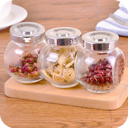 kitchen sealed jar with lid glass bottle storage jar tea jar grains candy storage bottle seasoning jar