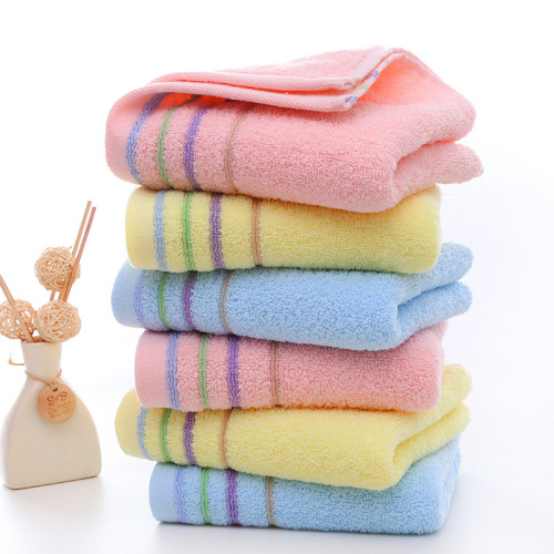 Factory Wholesale pure Cotton Plain Towel Household Thickened Sweat-Absorbent Face Towel Supermarket Gift Face Towel Embroidery Logo