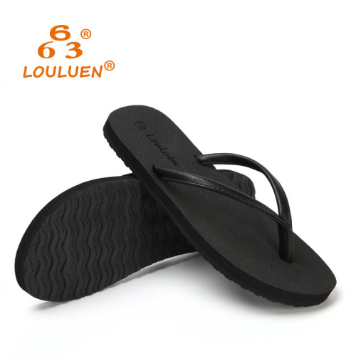 2024 new flip flops for couple flat non-slip korean style casual beach slippers for women summer outdoor slippers