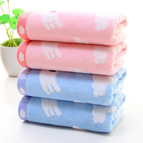 cotton towel factory direct sales 32-strand cartoon pigeon bird face towel wholesale gift towel cotton