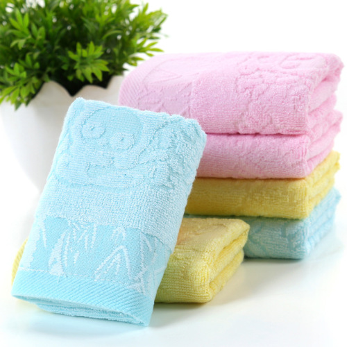 Children‘s Towel Direct Sales Bamboo Charcoal Fiber Children‘s Face Towel Wholesale Supermarket Daily Necessities Gift Bamboo Fiber Children‘s Towel 