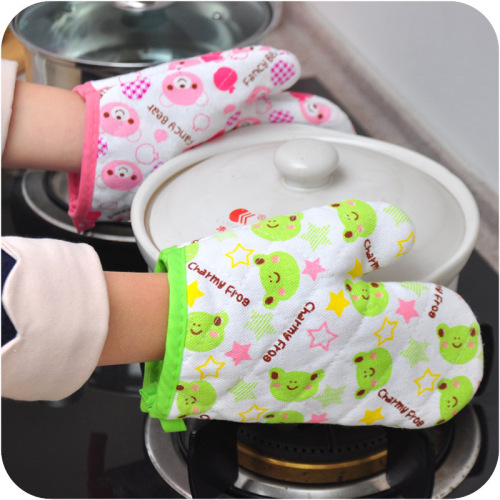 Microwave Oven Oven Special Use Thickened High Temperature Resistant Heat Resistant Anti-Scald Insulation Gloves for Kitchen Baking Wholesale 