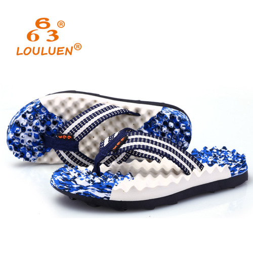 Lulu‘an Summer Beach Men‘s Flip-Flops Outdoor Non-Slip Massage Slippers Wholesale Thick-Soled Slippers Flip-Flops