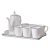 Ceramic Cup Set Minimalist Creative Home Living Room Office Nordic Water Utensils Set Water Bottle Water Cup with Tray