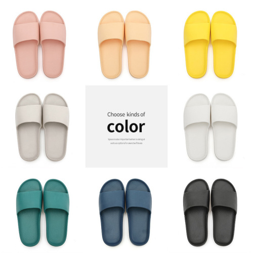 slippers women‘s summer couple indoor home home soft bottom non-slip bathroom bath men‘s solid color slippers wholesale